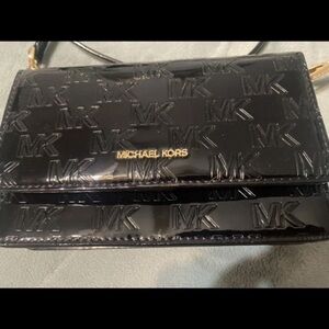 Michael Kors Black Embossed Women's Crossbody Bag, NWOT